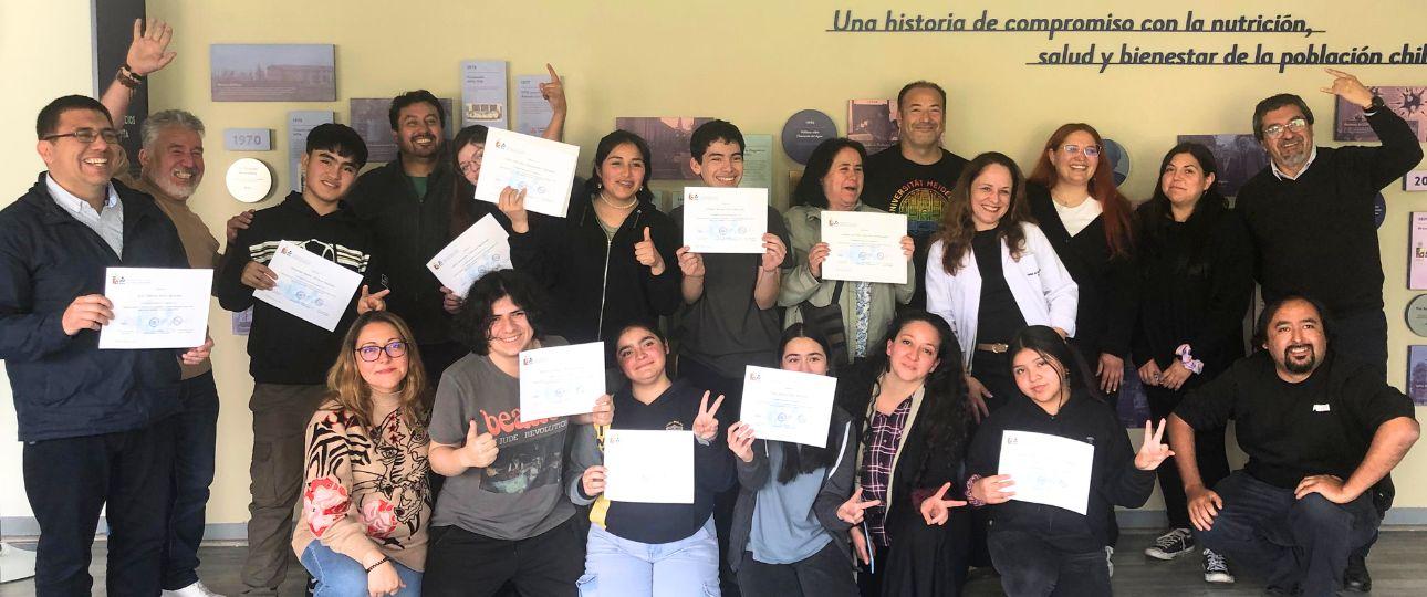 Estudiantes de Chiloé impulsan una Escuela Saludable y Sostenible con apoyo del INTA y la Universidad de Chile