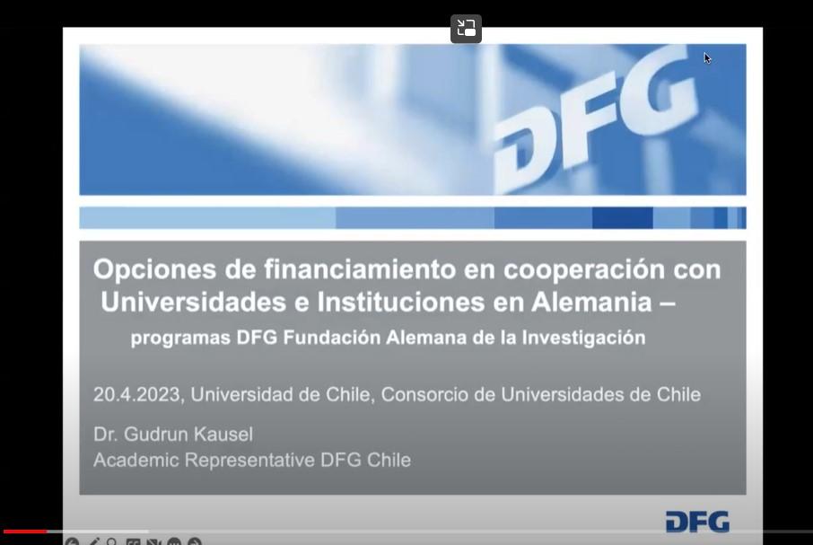 DFG y Opciones de Financiamiento en Cooperación con Instituciones Alemanas