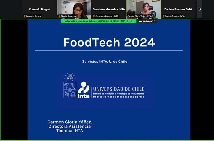 Carmen Gloria Yañez Del INTA Presenta En El Ciclo De Charlas Foodtech ...